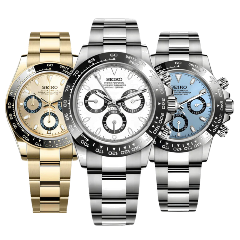 Seiko Daytona mod chronograph watch