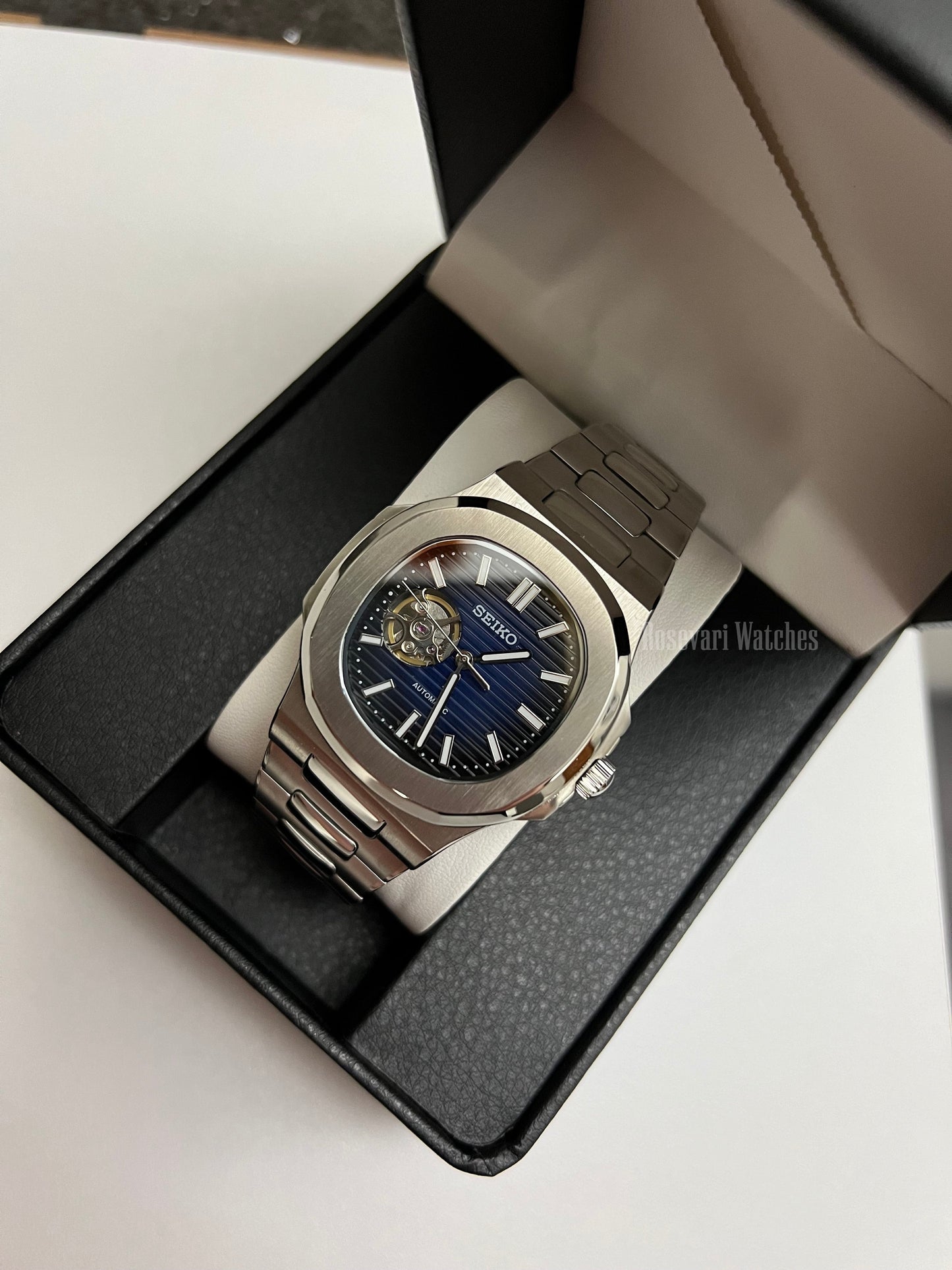 Seiko Nautilus Mod (Open Heart) Royal Blue