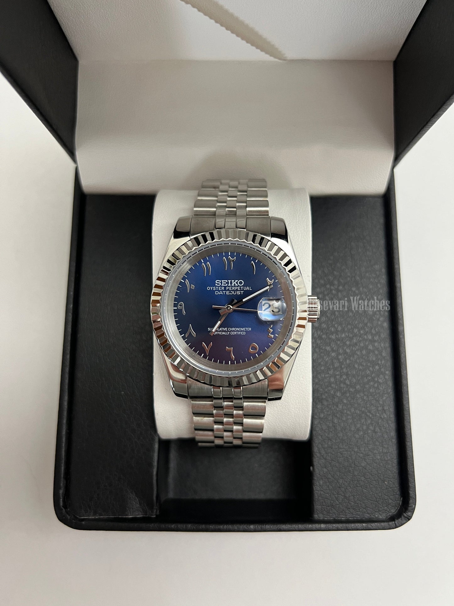 Seiko Datejust Mod (Arabic Royal Blue)