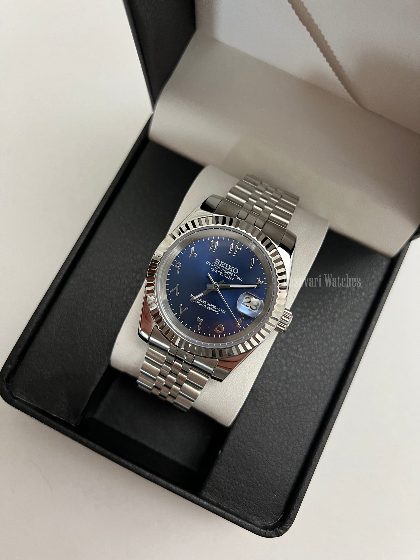 Seiko Datejust Mod (Arabic Royal Blue)