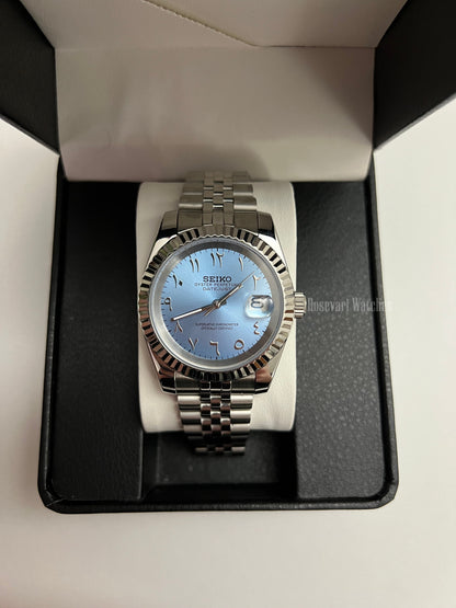 Seiko Datejust Mod (Arabic Blue)