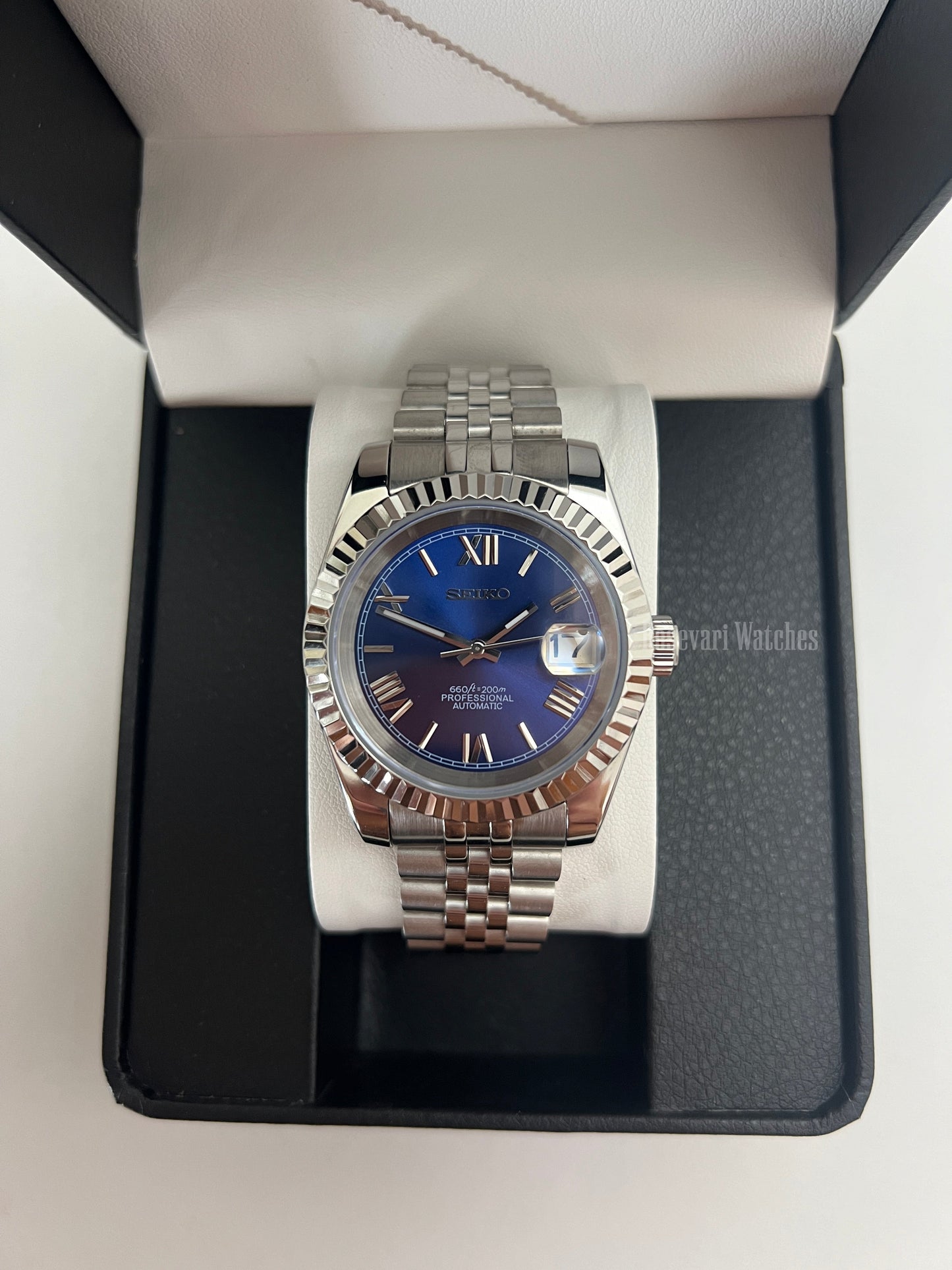 Seiko Datejust Mod (Royal Blue Roman)