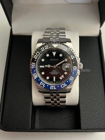 Seiko GMT Batman Mod