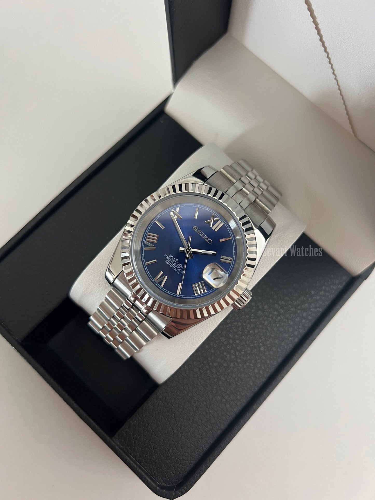 Seiko Datejust Mod (Royal Blue Roman)