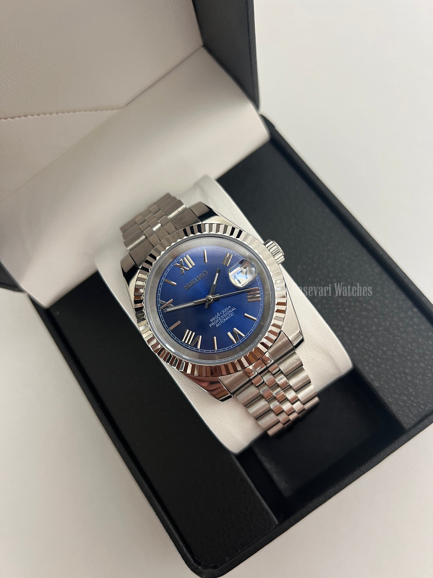 Seiko Datejust Mod (Royal Blue Roman)