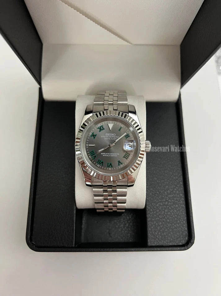 Seiko Datejust Mod (Wimbledon Grey)