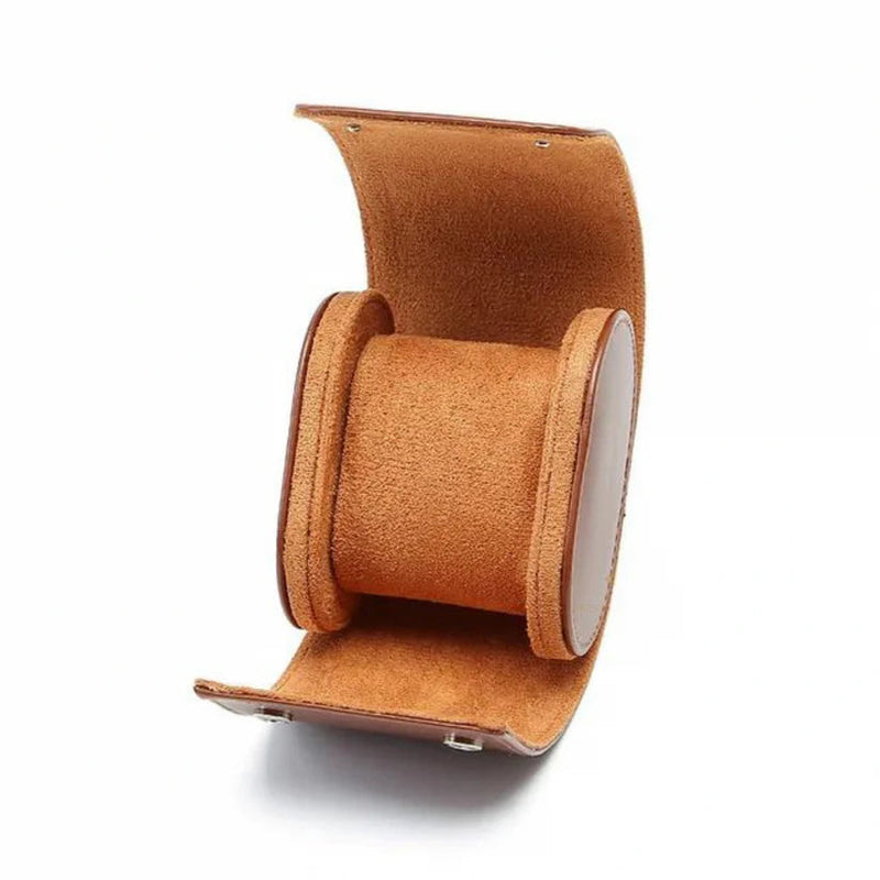 Watch Travel Case (Brown) — automatic Seiko mod watch