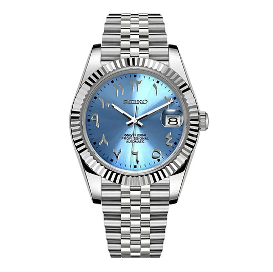 Seiko Datejust Mod (Arabic Blue)