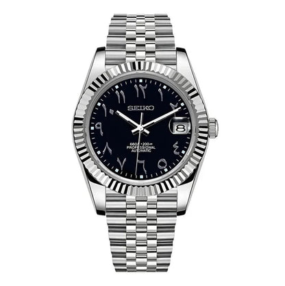 Seiko Datejust Mod (Arabic Black)