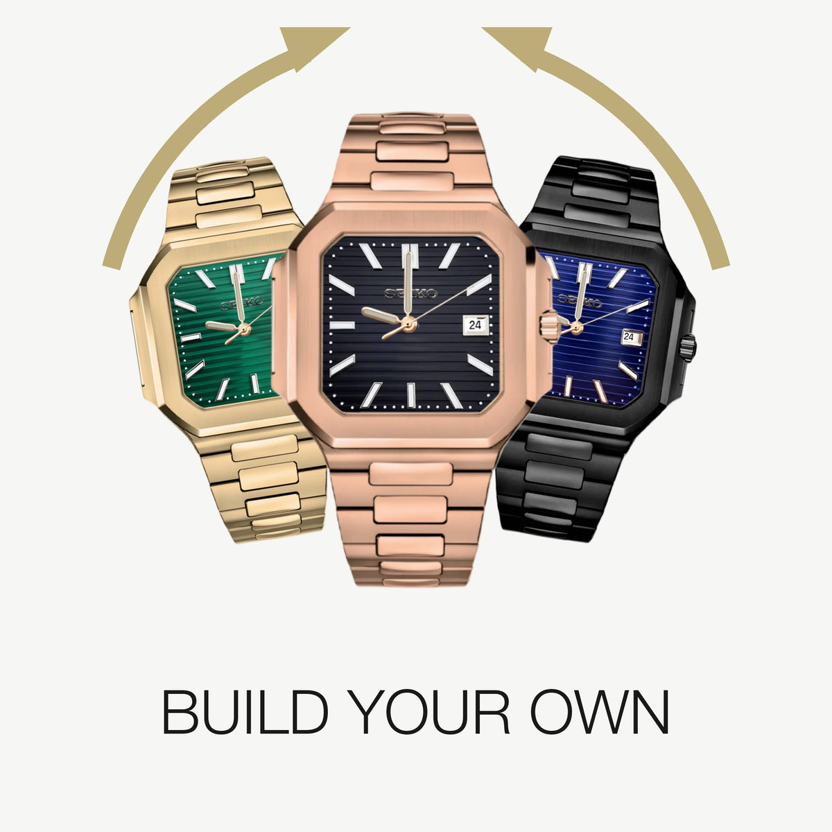 Build your own Cubitus custom mod watch: pick the case, dial and bracelet