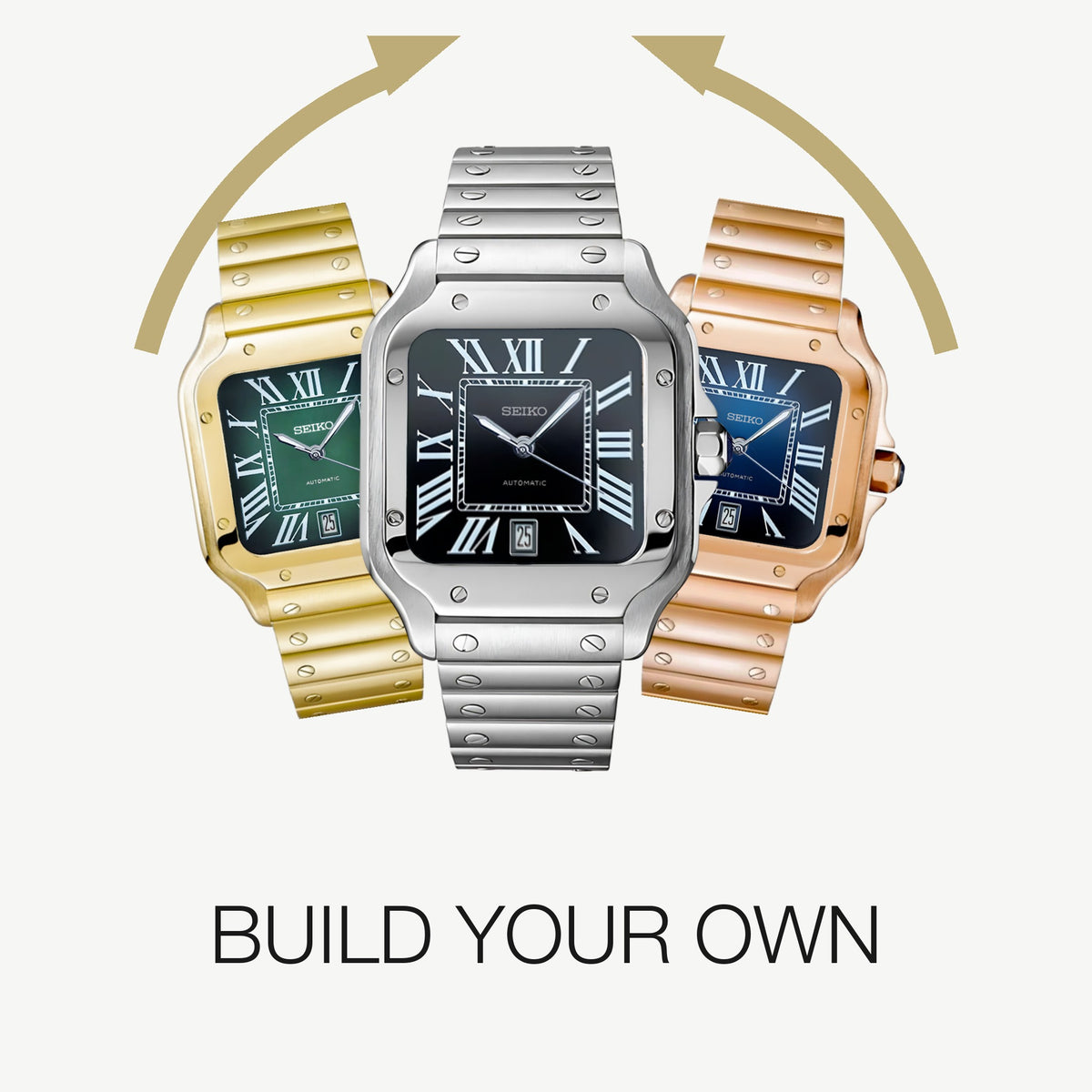 Build your own Santos custom mod watch: pick the case, dial and bracelet