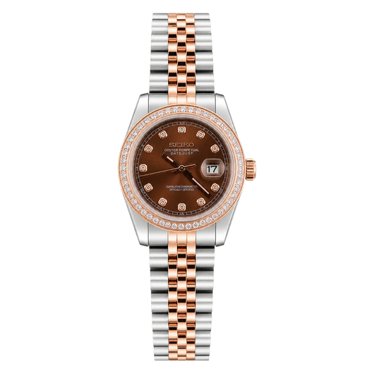 Lady Datejust (Rose Gold Chocolate Gem Bezel)