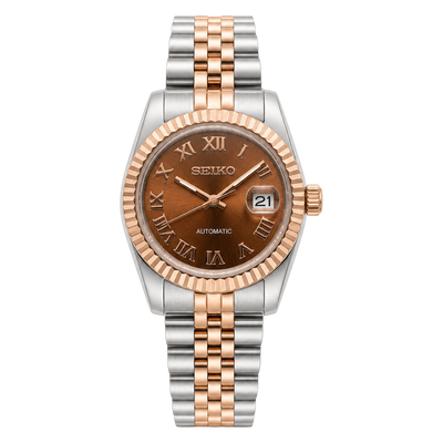 Lady Datejust (Two-Tone Rose Gold Bronze Roman)