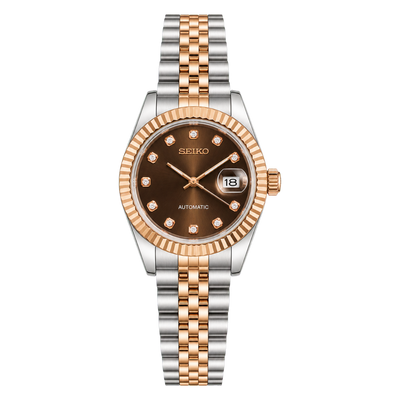 Lady Datejust (Two-Tone Rose Gold Chocolate Gem)