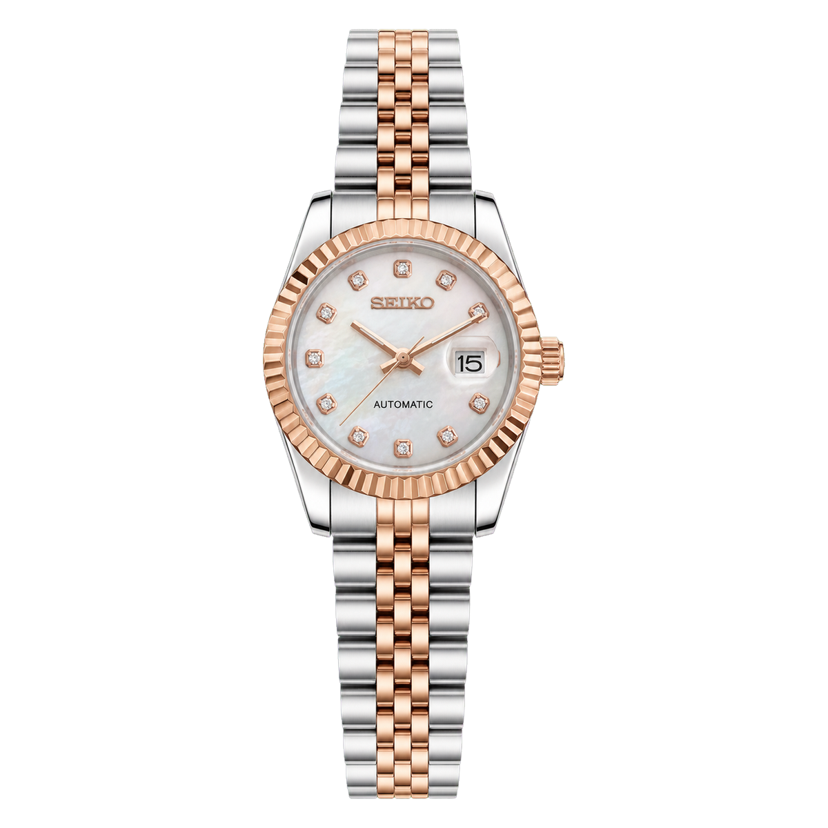 Lady Datejust (Two-Tone Rose Gold Mother of Pearl Gem)