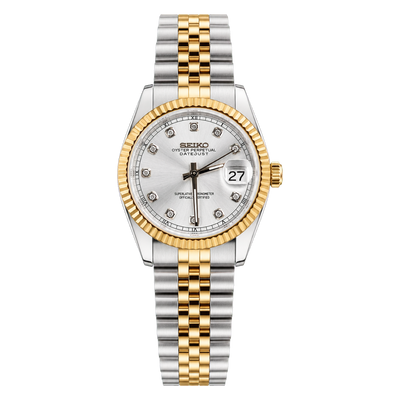 Lady Datejust (Two-Tone Silver Gem)