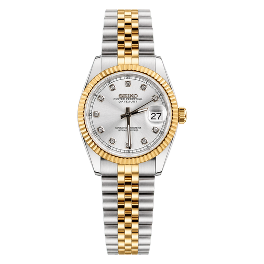 Lady Datejust (Two-Tone Silver Gem)
