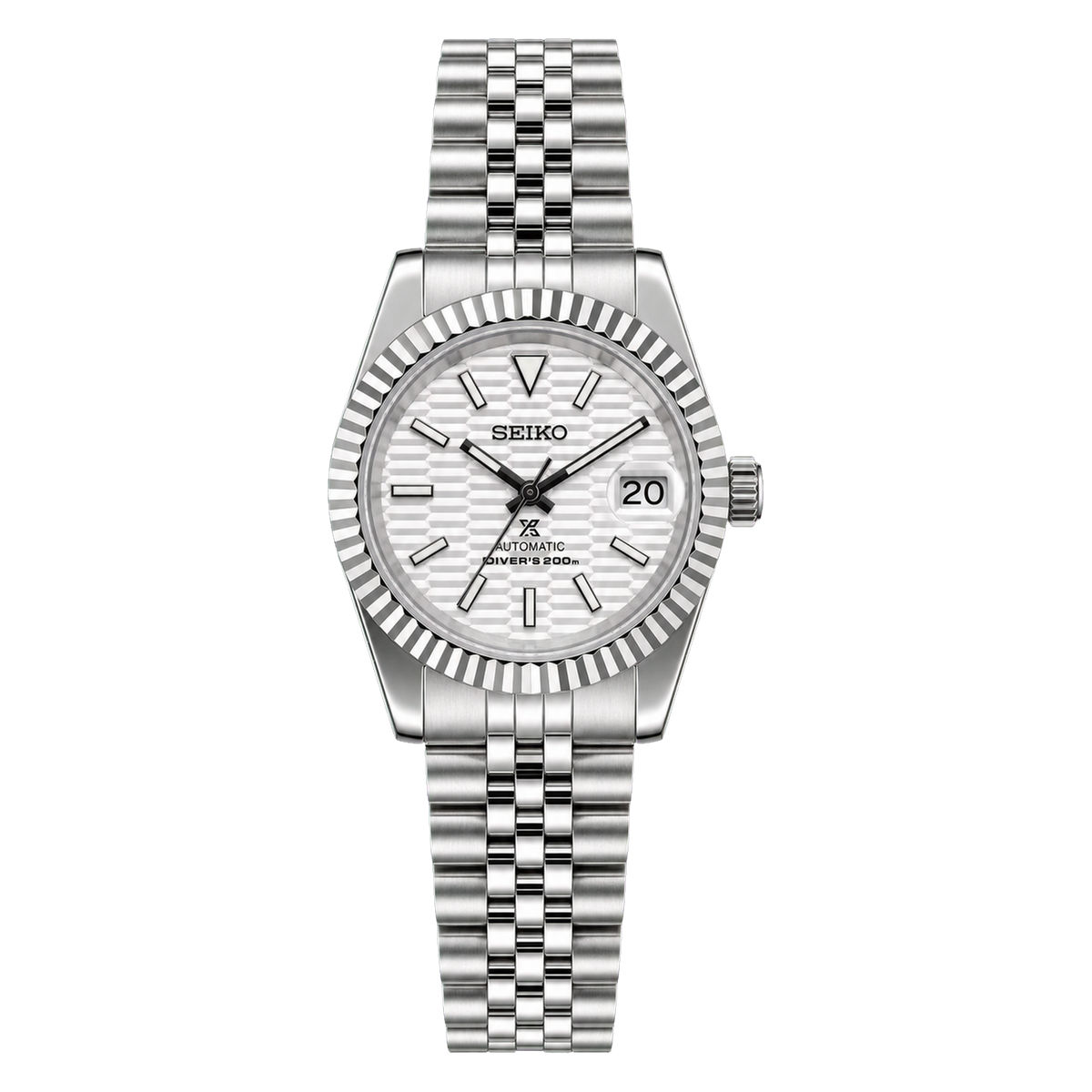 Lady Datejust (White Geometric)
