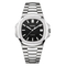 Nautilus (argent noir) | Montre modifiée sur mesure NH35