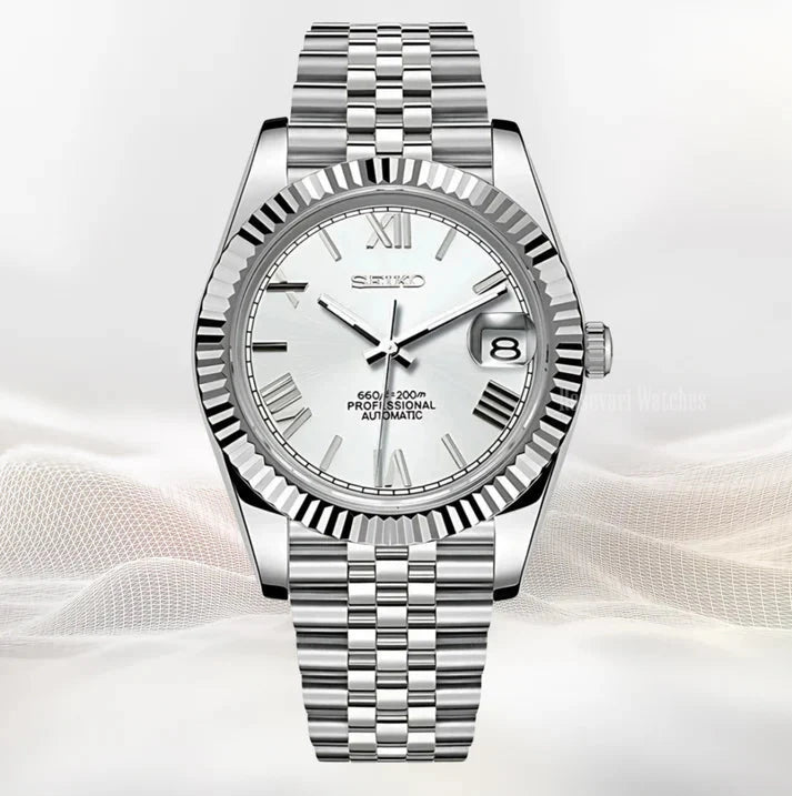 Seiko Datejust Mod (White Roman)