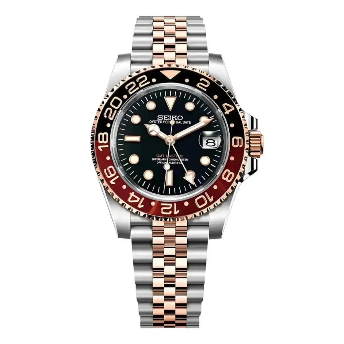 Seiko GMT mod watch — Rootbeer