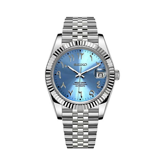 SeikJust (Arabic Blue) | NH35 Custom Mod Watch