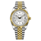 Datejust (Two-Tone Arabic Silver) | NH35 Custom Mod Watch
