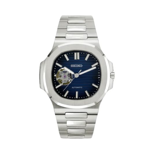 SeikNautilus (Open Heart, Royal Blue) | NH38 Custom Mod Watch